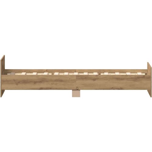 VidaXL Okvir kreveta bez madraca boja hrasta artisan 90x190 cm Slike