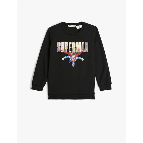 Koton Spiderman Sweat Licensed Long Sleeve Crew Neck Raised