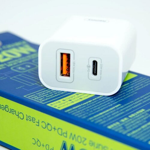 Remax kućni punjač RP-U68 usb-a usb-c PD20W beli Cene