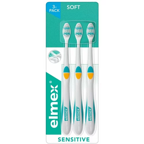 Elmex komplet zobnih ščetk (trojno pakiranje) - Sensitive Professional Extra Soft Toothbrush 3 Pack