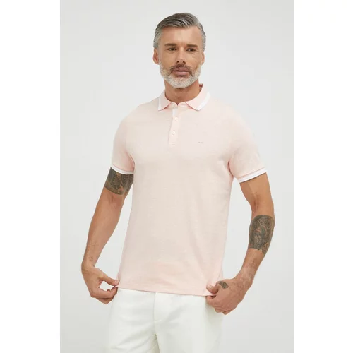 Michael Kors Pamučna polo majica boja: ružičasta, jednobojni model