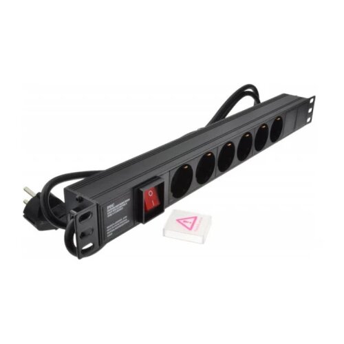 Exeshop Razvodni PDU panel za rack 19 in, sa 6 utičnih mesta, kabl 2m (aluminijum) Cene