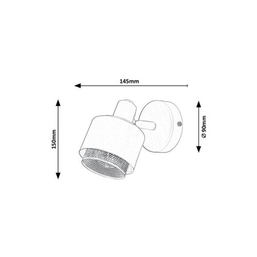 Rabalux Fedora,spot,E14 40W,braon Slike