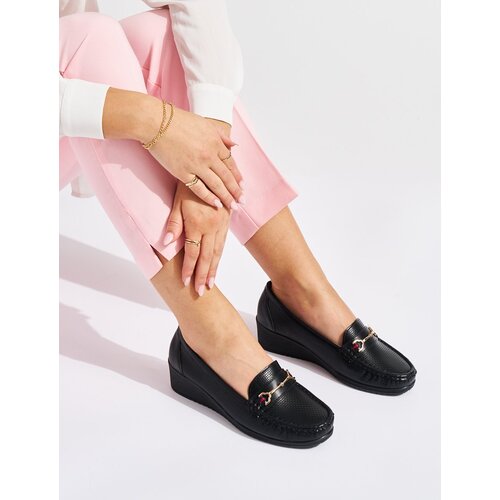 Shelvt Black wedge loafers Cijene