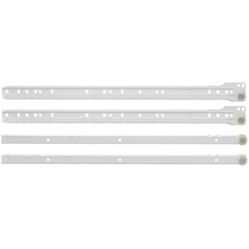  Klizač za ladice 49 pcs Bijelo Čelik Slike