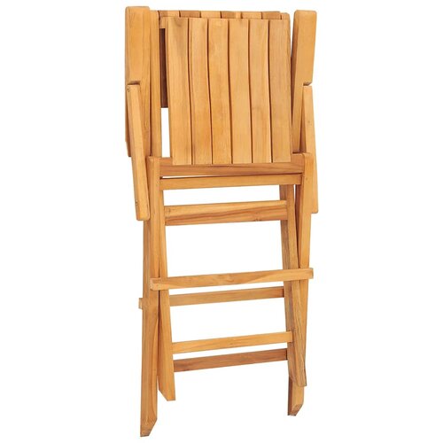 Sklopive vrtne stolice 6 kom 55x62x90 cm od masivne tikovine Slike