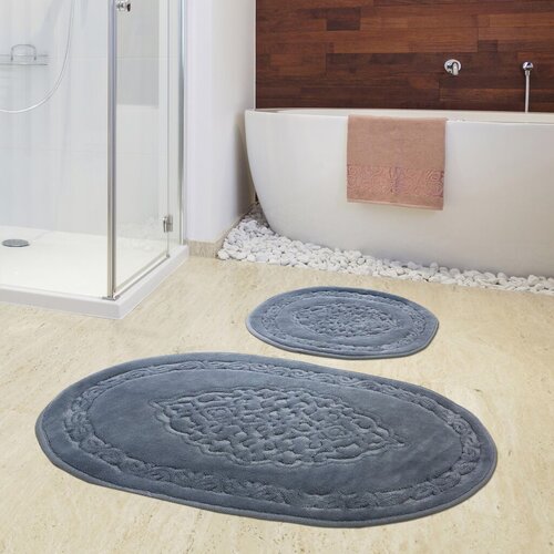 Lessentiel Maison set podloga za kupatilo cottonkt 000073, sivi Slike