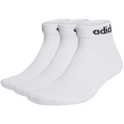 Adidas Unisex nizke nogavice Linear Ankle Socks Cushioned Socks 3 Pairs HT3457 white/black