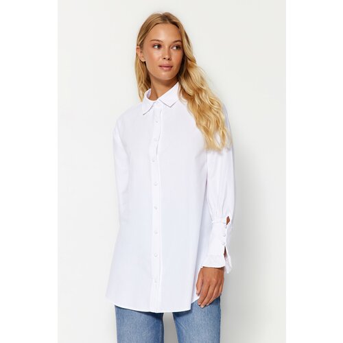 Trendyol Shirt - White - Regular fit Cene