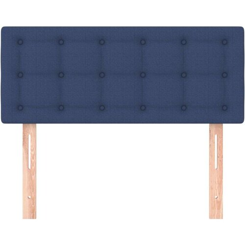  Uzglavlje plavo 80 x 5 x 78/88 cm od tkanine Slike