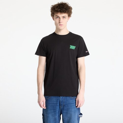 Tommy Hilfiger Majica Tommy Jeans Slim Bubble Print Tee Black S Slike