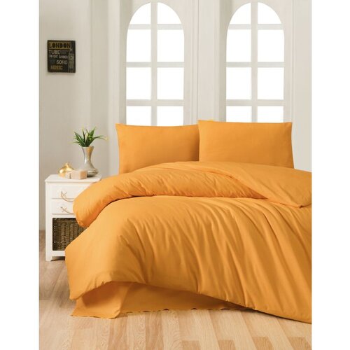 Mustard ranforce set posteljine sa duvet pokrivačem (eu) Cene