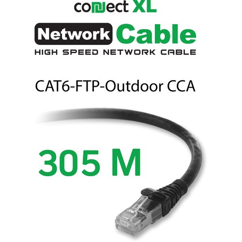 Connect Xl XL Mrežni FTP kabl, CAT6, CCA, Outdoor - Cat6 FTP Outdoor CCA (black) Slike