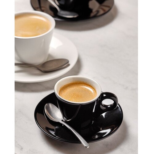 BonBistro Crni porculanski čajni tanjurić &amp;oslash; 12,5 cm Barista &amp;ndash; Slike
