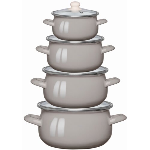 Altom design set emajliranih lonaca - bež 02050021348 Slike