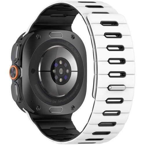 INF Zamenjava/kompatibilen del - Samsung silikonski pa&amp;scaron;ček za Watch8/9 White+Black, (5000382658) Slike