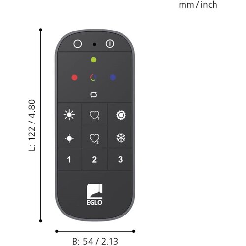 Eglo 31753 - daljinski upravljač connect-z, 2xAAA, bluetooth Slike