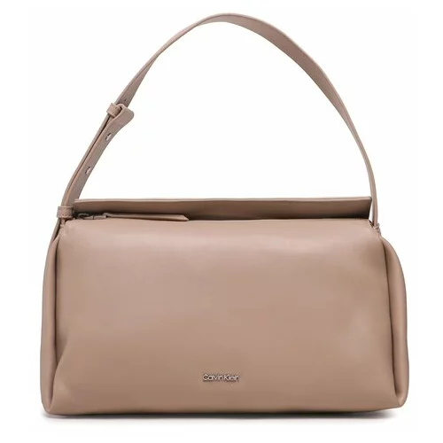 Calvin Klein Ročna torba Elevated Soft Shoulder Bag Sm K60K610756 Bež