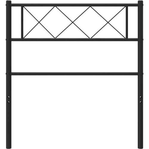  Metalno uzglavlje crno 100 cm Slike