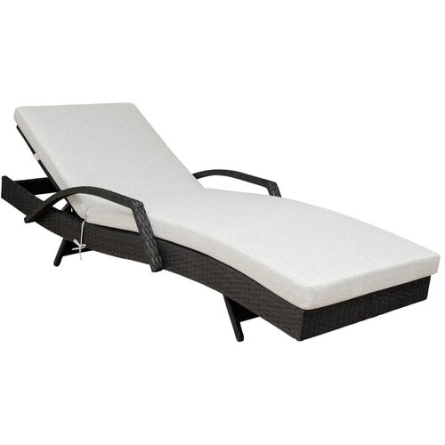 Unique Furniture Crna/svijetlo siva vrtna ležaljka od umjetnog ratana Redondo &amp;ndash; Slike