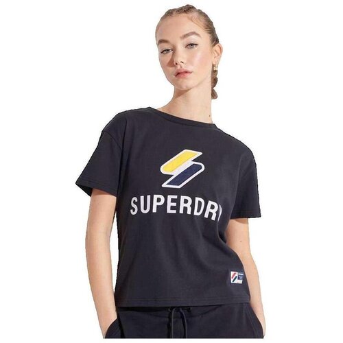 Superdry Majice s kratkimi rokavi T-shirt Sportstyle Classic Modra Cene