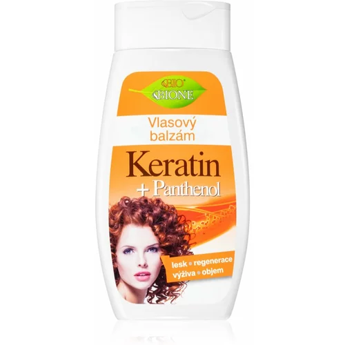 Bione Cosmetics Keratin + Panthenol regenerirajući balzam za kosu 260 ml