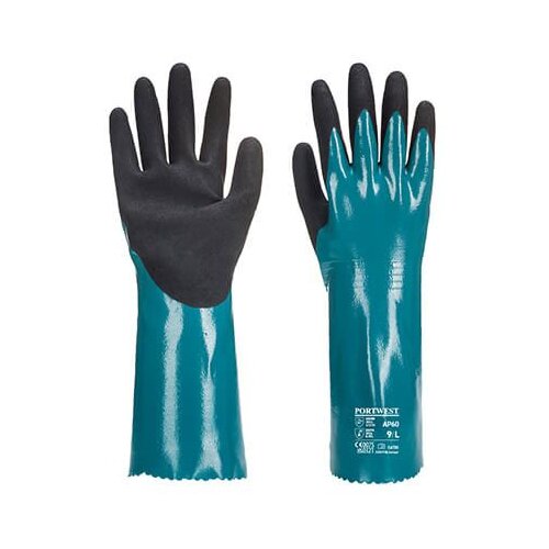 MONSUN Rukavice MS60 hemijske nitrilne sandy grip 30cm Cene