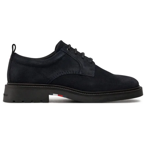 Tommy Hilfiger Nizki čevlji Light Hilfiger Lwt Suede Shoe FM0FM05088 Mornarsko modra