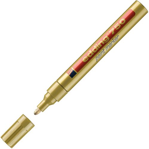 Marker permanentni lakirajući 2-4mm edding 750 zlatni Cijene