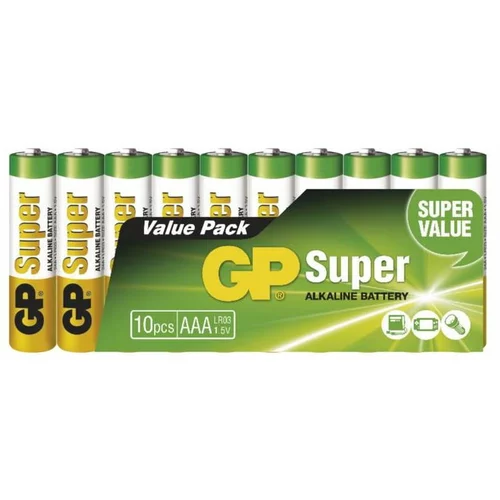 Emos Set od 10 alkalnih baterija GP Super AAA