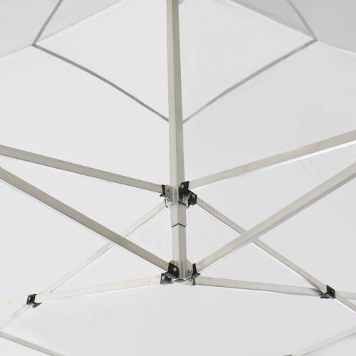  Sklopivi &amp;scaron;ator za zabave sa zidovima aluminijski 2 x 2 m bijeli Slike