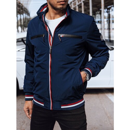DStreet Men's Dark Blue Bomber Jacket Slike