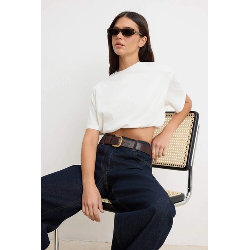 TRENDYOLMILLA Ženska majica TWOSS26TS00282, Bela Cene
