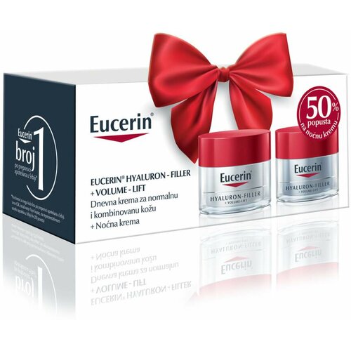 Eucerin box hyaluron-filler volum lift dnevna krema za normalnu i kombinovanu kožu+noćna krema sa 50% popusta Cene