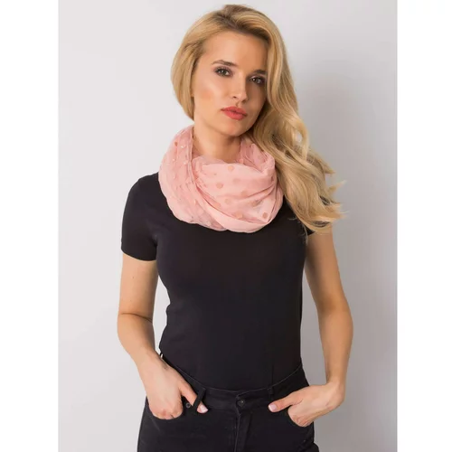 Fashion Hunters Dusty pink polka dot scarf with an application