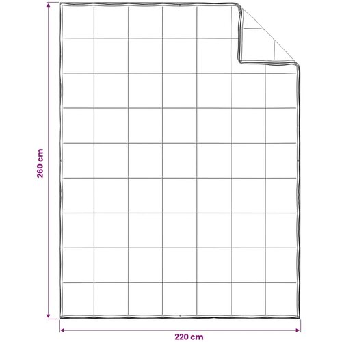  Set deka 3 kom. 260 x 220 cm Sve sezone Bambus Bijela - 260 x 220 cm 40 x 60 cm Slike
