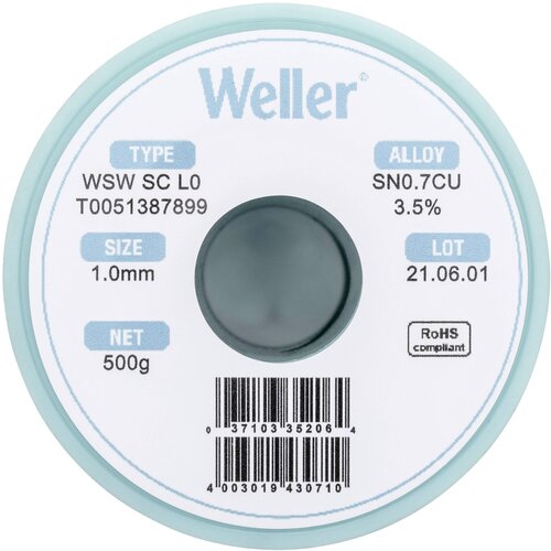 Weller wsw sc L0 spajkalna žica\, neosvinčena tuljava Sn0\,7Cu 500 g 1 mm, (20428442) Cene
