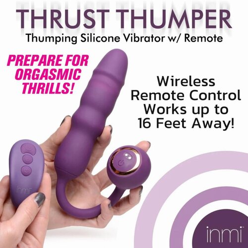 Inmi Silikonski vibrator z daljincem Thrust Thumper, Cene