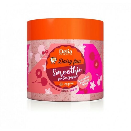 Delia Peeling body wash smoothie Dairy Fun - sa eteričnim uljem višnje Slike
