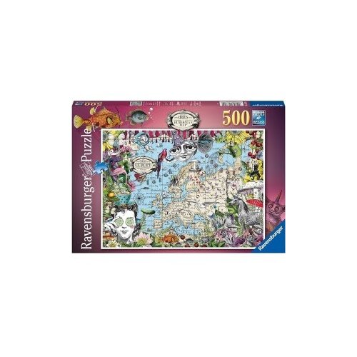 Ravensburger puzzle (slagalice) - Evropska mapa Slike