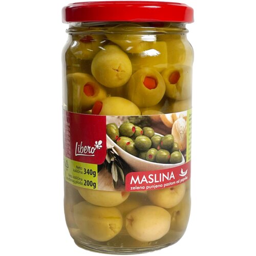 Libero zelene masline sa paprikom 340g Slike