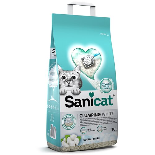 Sanicat grudajući pijesak za mačke Cotton Fresh - 2 x 10 l Slike