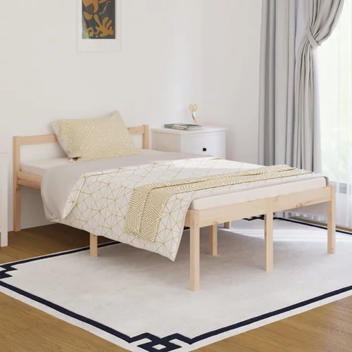  Krevet za starije osobe 120x190 cm mali bračni masivna borovina