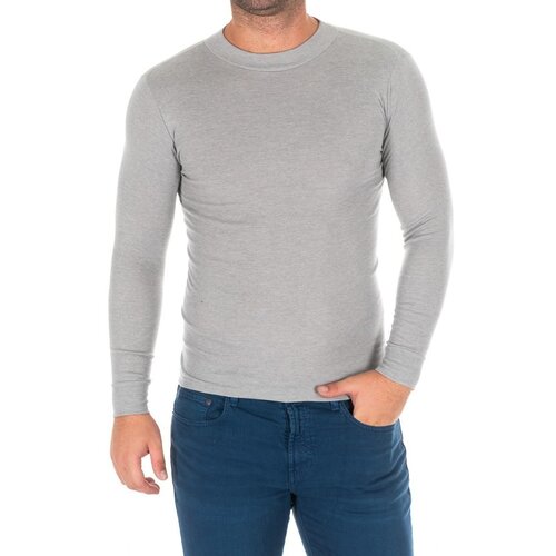 Kisses And Love Majice z dolgimi rokavi 1625-H-GRIS Siva Cene