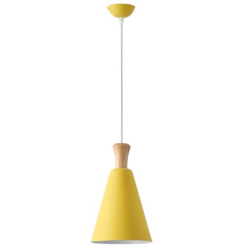  Visilica na sajli SIMPLO 1xE27/15W/230V žute boje, prečnika 20 cm Slike