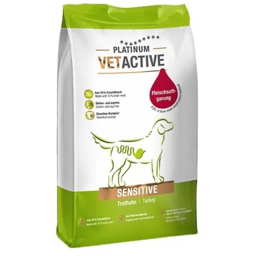 Platinum Suva hrana za pse Dog VetActive Sensitive, Ćuretina, 5kg Slike