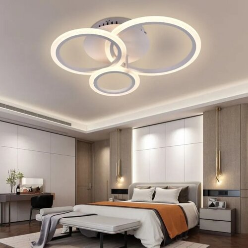  LED prigu&amp;scaron;iva plafonski luster LED/40W/230V beo + daljinski upravljač Slike