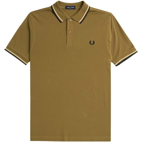 Fred Perry Majice & Polo majice Fp Twin Tipped Shirt Kostanjeva Cene