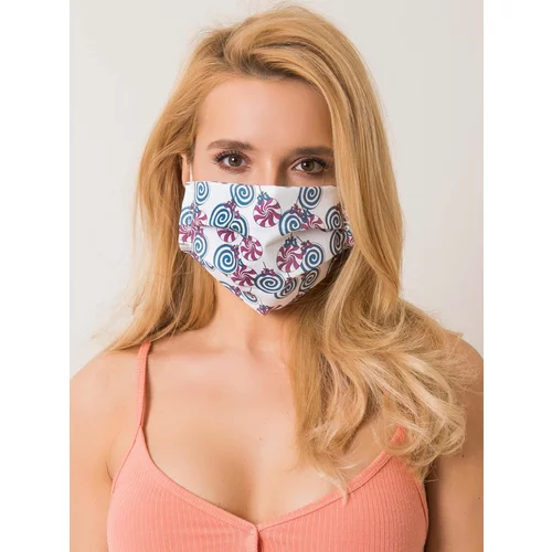 Fashion Hunters White protective mask with an imprint