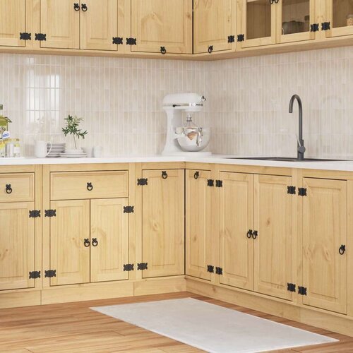  Cabinet s policom Med 60 x 32 x 40 cm Čvrsto borovo drvo Cijene